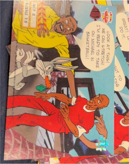1993 Upper Deck Adventures in Toon World #Act 2 Scene 13 Michael Jordan Bugs Bunny — front