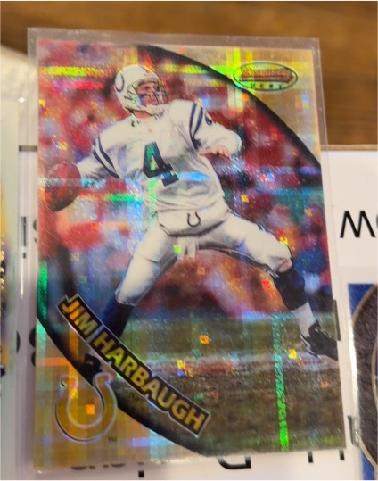 1997 Bowman's Best #47 Jim Harbaugh — front
