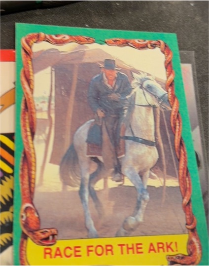 1981 Topps Raiders of the Lost Ark #69 Race for the Ark! — front