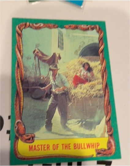 1981 Topps Raiders of the Lost Ark #37 Master of the Bullwhip — front