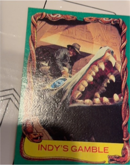 1981 Topps Raiders of the Lost Ark #61 Indy's Gamble — front