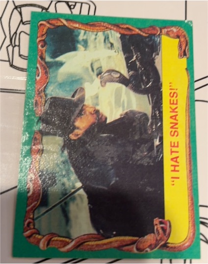 1981 Topps Raiders of the Lost Ark #60 I Hate Snakes! — front