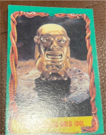 1981 Topps Raiders of the Lost Ark #9 The Priceless Gold Idol — front