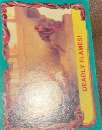 1981 Topps Raiders of the Lost Ark #29 Deadly Flames! — front