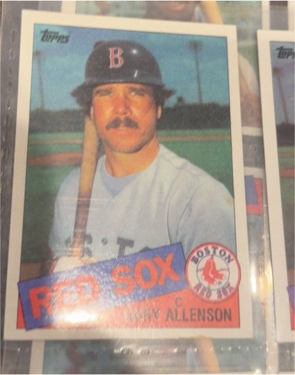 1985 Topps #259 Gary Allenson Boston Red Sox — front