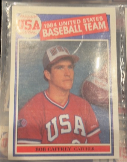1985 Topps #394 Bob Caffrey USA Baseball Team — front
