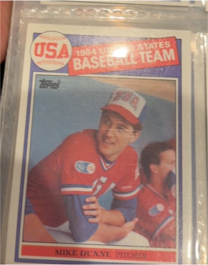 1985 Topps #395 Mike Dunne — front