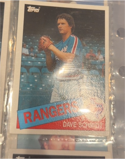 1985 Topps #313 Dave Schmidt — front