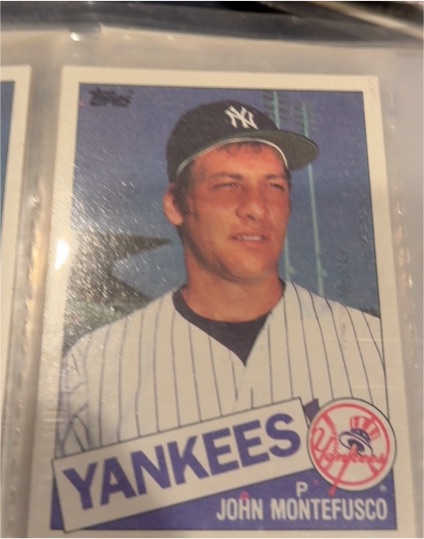 1985 Topps #301 John Montefusco — front