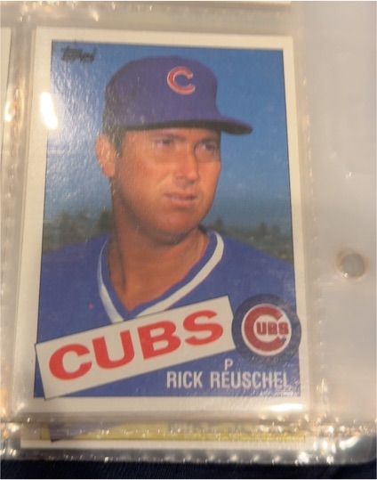 1985 Topps #306 Rick Reuschel — front