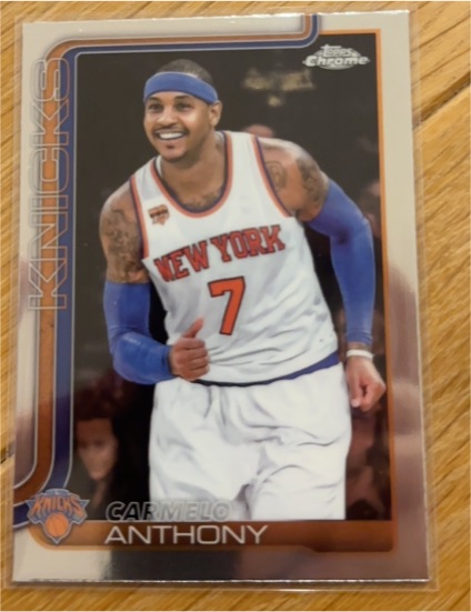 2025-26 Topps Chrome #248 Carmelo Anthony — front