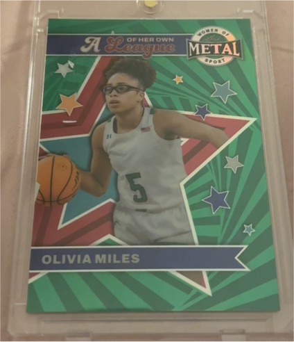 2025 Leaf Metal Women of Sport Olivia Miles A League of Her Own #LB-26 — front