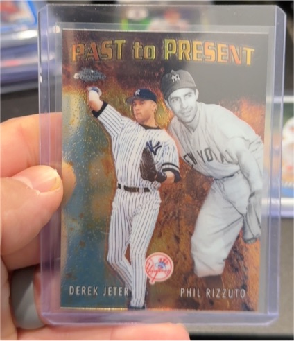 2001 Topps Chrome #PTP1 Derek Jeter / Phil Rizzuto Past to Present — front
