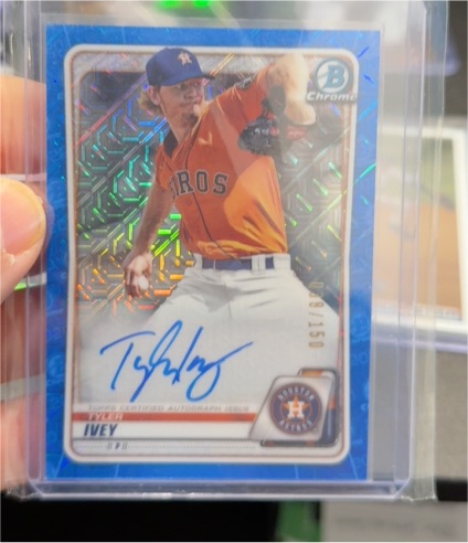 2020 Bowman Chrome #CPA-TI Tyler Ivey — front