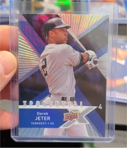 2008 Upper Deck X #X4-DJ Derek Jeter Xponential 4 — front