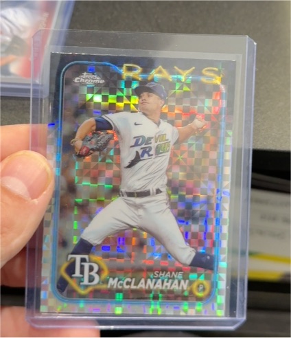 2024 Topps Chrome #135 Shane McClanahan X-Fractor — front