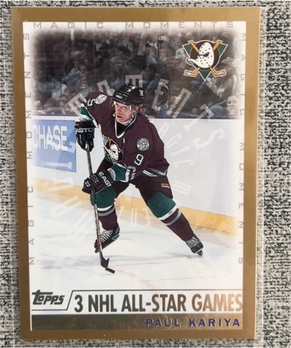 1999-00 Topps #3 Paul Kariya Anaheim Ducks — front