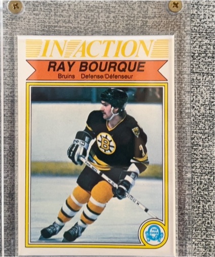 1982-83 O-Pee-Chee #24 Ray Bourque In Action — front