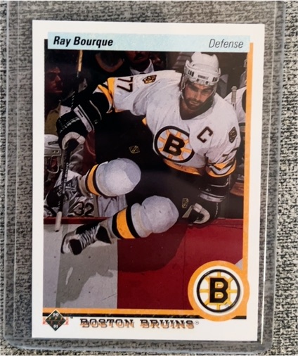 1990-91 Upper Deck #64 Ray Bourque — front