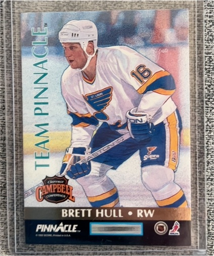 1992-93 Pinnacle Team Pinnacle #6 Brett Hull — front