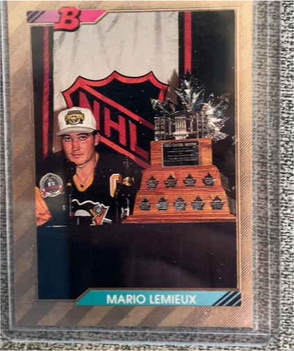 1992-93 Bowman #440 Mario Lemieux — front