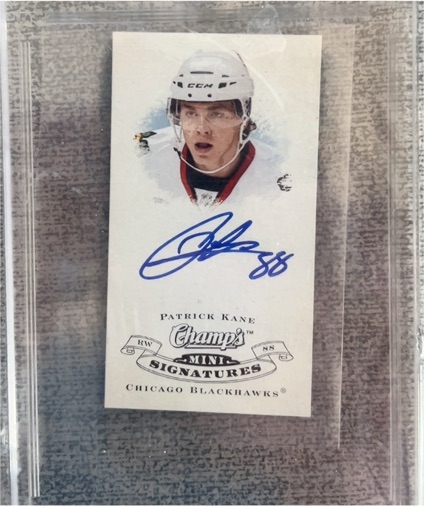 2008 UD Champ's #CS-PK Patrick Kane — front