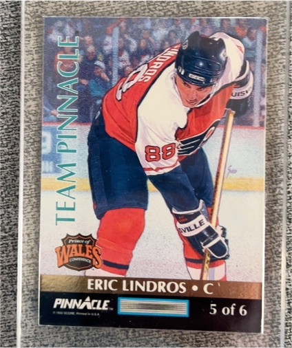 1992-93 Pinnacle Team Pinnacle #5 Eric Lindros — front