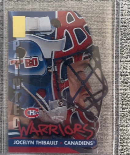1995-96 Donruss Elite Painted Warriors #7 Jocelyn Thibault — front