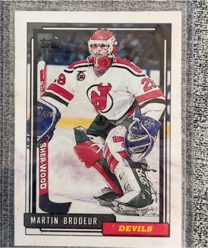 1992-93 Topps #513 Martin Brodeur — front