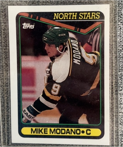 1990-91 Topps #348 Mike Modano — front