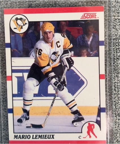 1990-91 Score #2 Mario Lemieux — front