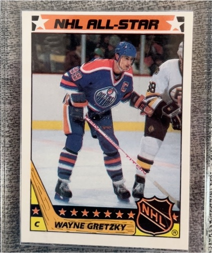 1987 Topps #5 Wayne Gretzky NHL All-Star Sticker — front