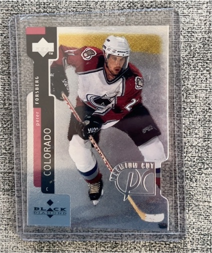 1997-98 Upper Deck Black Diamond Premium Cut #PC11 Peter Forsberg — front