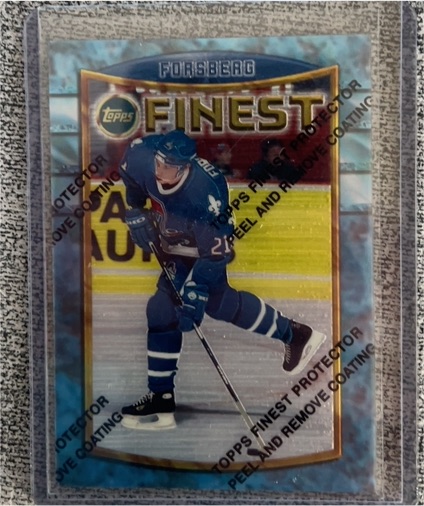 1994-95 Topps Finest #1 Peter Forsberg — front