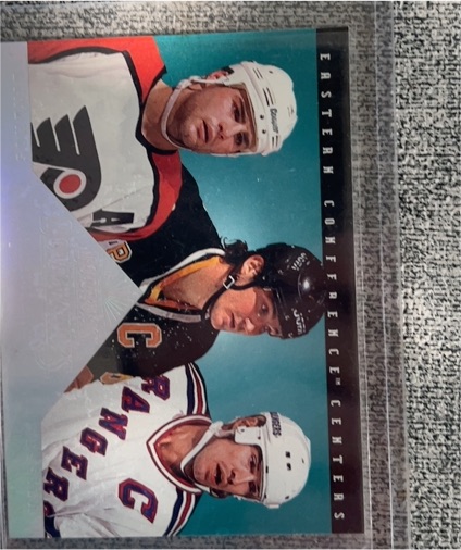 1994-95 Donruss Dominators #4 Jaromir Jagr Cam Neely Mikael Renberg — front