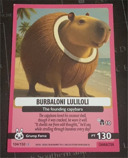 2025 Italian Brainrot #104 Burbaloni Luliloli — front