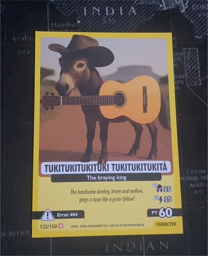 2026 Skifidol Italian Brainrot #125 Tukitukitukituki Tukitukitukitá — front