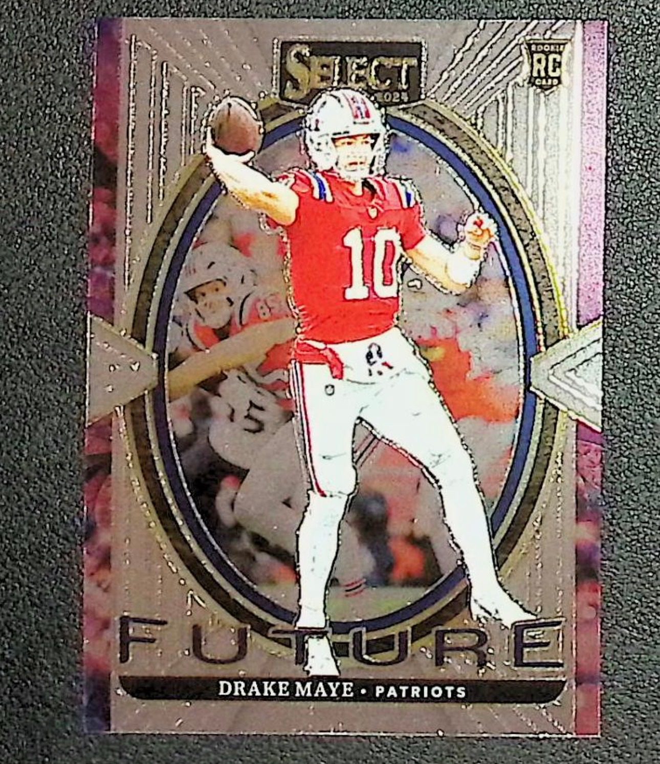 2024 Panini Select #5 Drake Maye Select Future Prizm RC — front