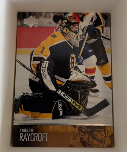 2023-24 Upper Deck Boston Bruins Centennial #88 Andrew Raycroft — front