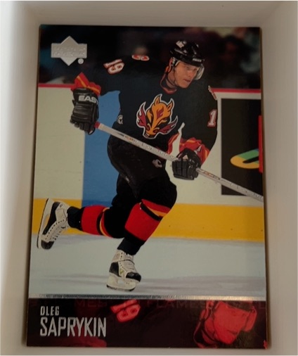 1999-00 Upper Deck #193 Oleg Saprykin Calgary Flames — front