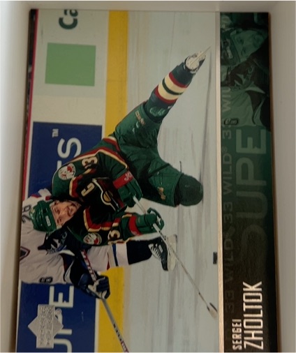 2001-02 Upper Deck #318 Sergei Zholtok Minnesota Wild Hockey Card — front