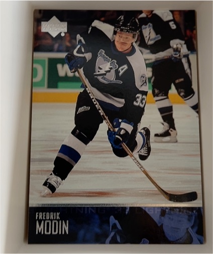 2003-04 Upper Deck #418 Fredrik Modin — front