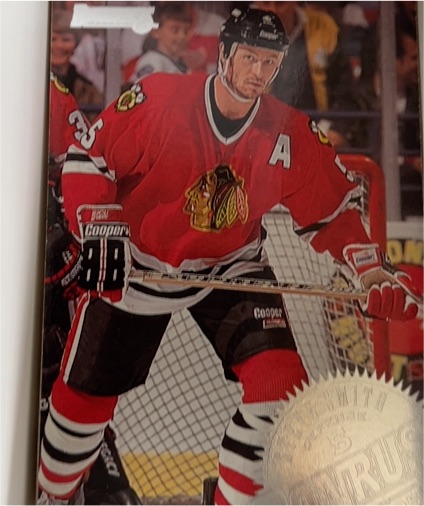 1994-95 Leaf #7 Chris Chelios Chicago Blackhawks — front