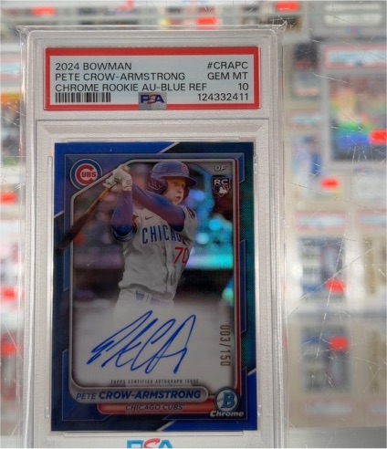 2024 Bowman Chrome #CRAPC Pete Crow-Armstrong — front