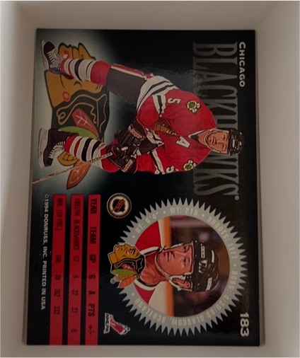 1993 Donruss #183 Chris Chelios — front