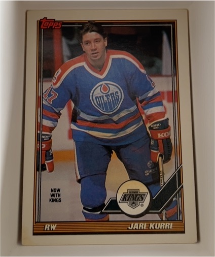 1991-92 Topps #295 Jari Kurri — front