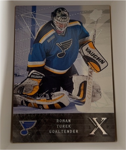 2000-01 SPx #61 Roman Turek — front