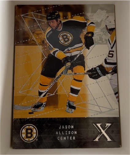 2000-01 SPx #4 Jason Allison Boston Bruins — front