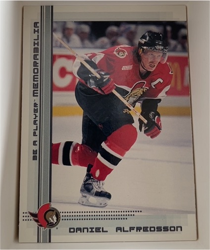 2000-01 ITG Be A Player Memorabilia #195 Daniel Alfredsson — front