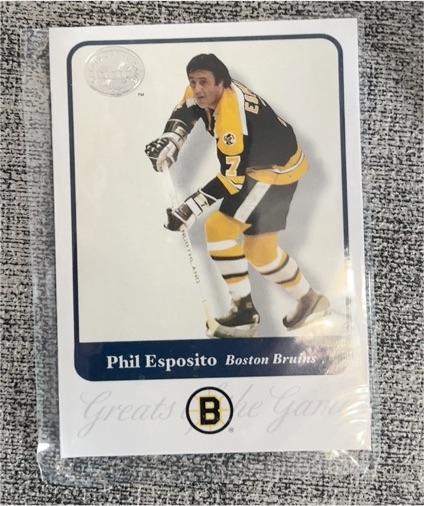 2001-02 Fleer Greats of the Game #5 Phil Esposito — front